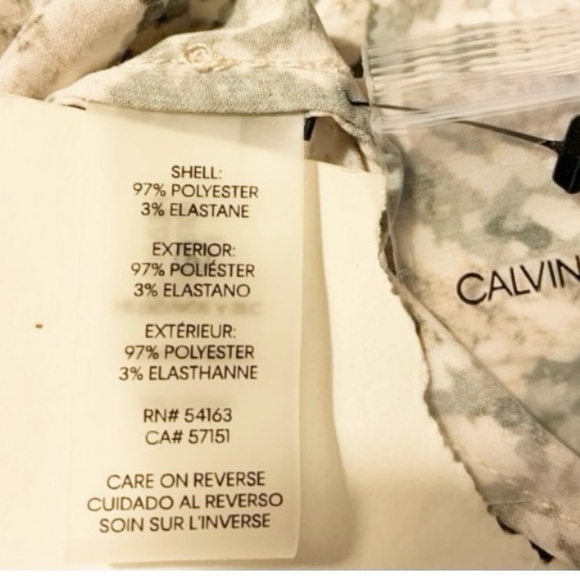 Calvin Klein Snake Print Blouse Size 3X - Picture 10 of 11